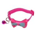 thumbnail image 1 of Plaid Bow Cat Dog Collar Adjustable With Bell Collar W, 1 of 8