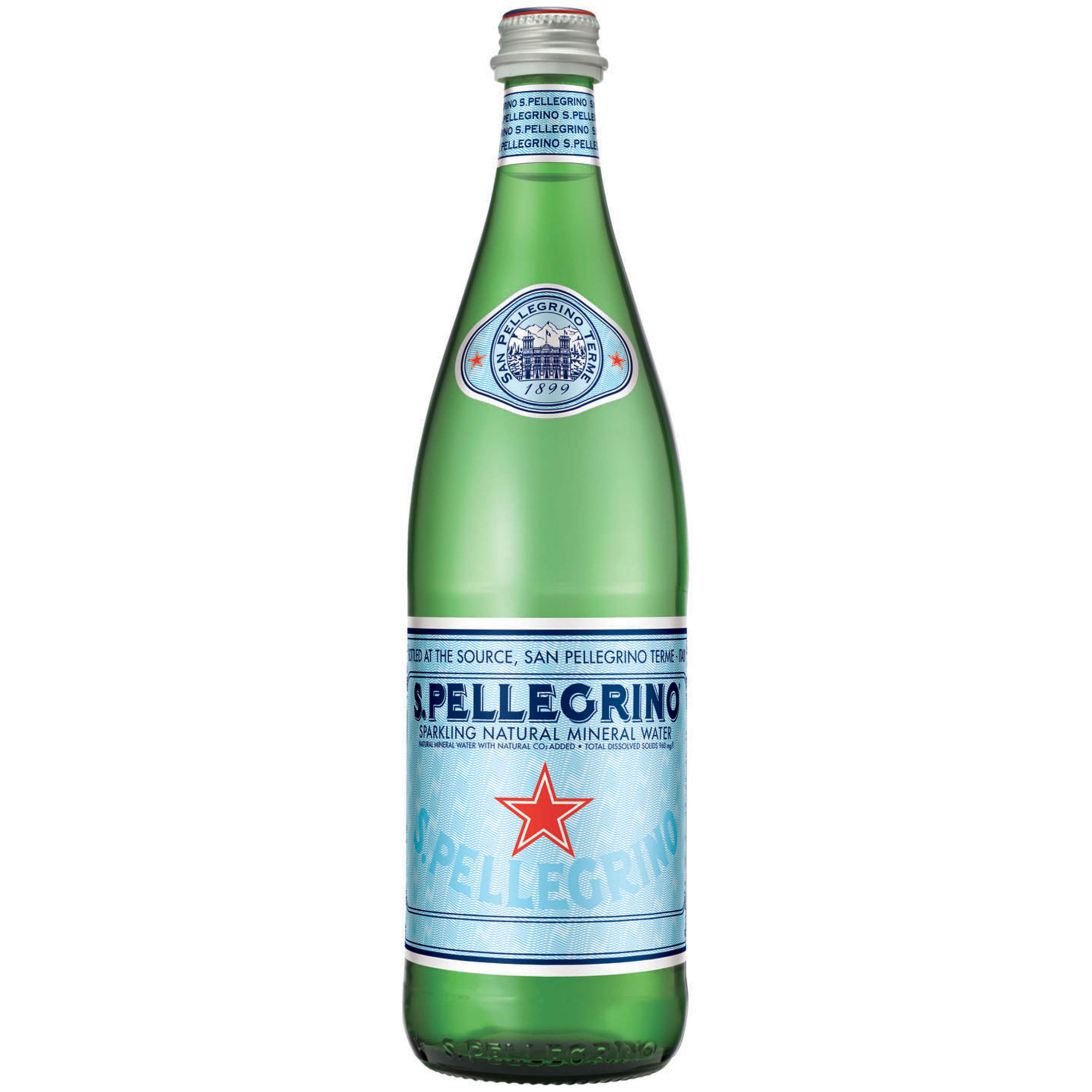 San Pellegrino Carbonated Mineral Water 25 3 Fl Oz Glass Bottle 