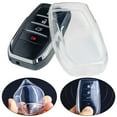 thumbnail image 2 of 2Pc for Toyota Transparent Clear Smart Car Key Fob Cover Case Holder Accessories, 2 of 8