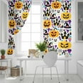 thumbnail image 5 of Fsddascl Halloween Blackout Curtains for Bedroom/Living Room, Thermal Insulated Kitchen Curtains, Cute Ghost Pumpkin Candy Castle Cartoon Grommet Darkening Window Treatment Drapes 52"x63"x2, 5 of 6