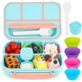 thumbnail image 1 of Hltpoi Bento Lunch Box Adult  Kids  Lunch Containers for Adults/Kids/Students 1300ML-4 Compartment (Blue), 1 of 7