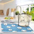 thumbnail image 2 of Yayeee Dish Drying Mat for Kitchen Counter Ultra Absorbent Easy Clean Pad 24x18", Baseballs Pattern, 2 of 7