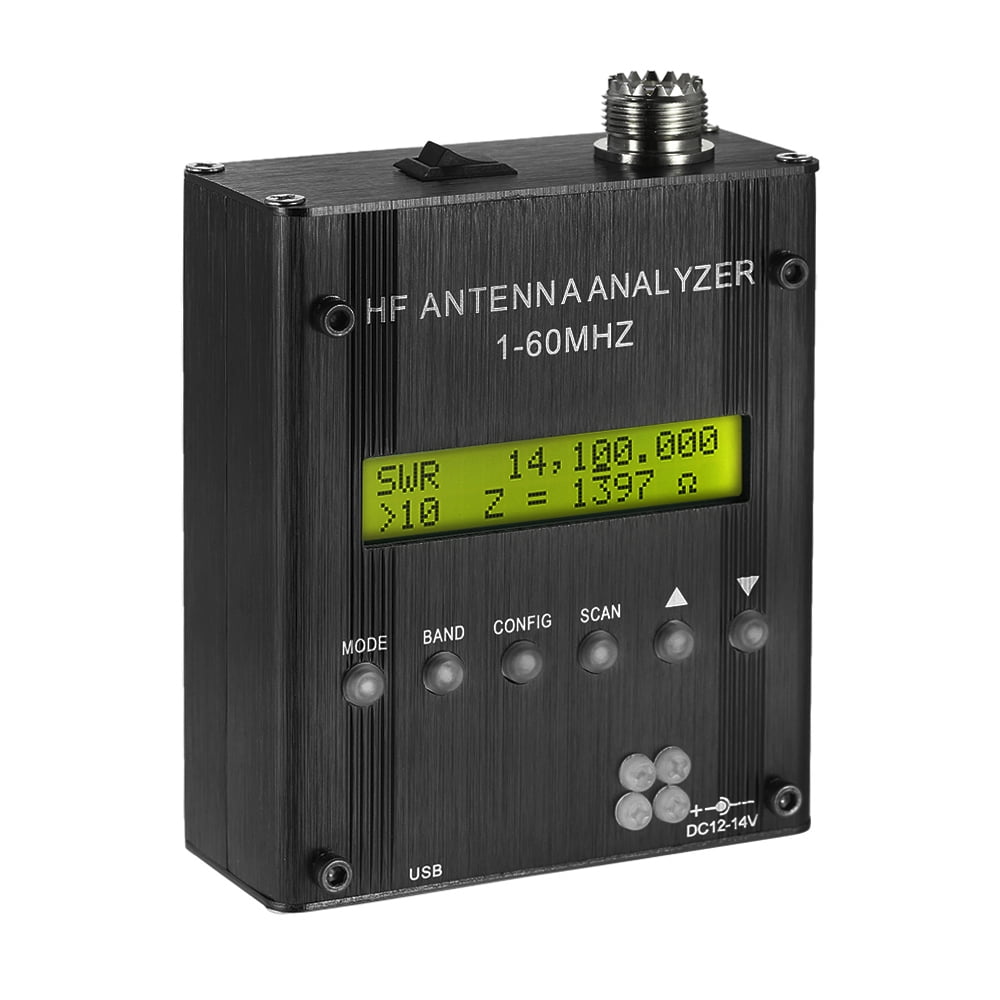 Analyseur D'antenne SARK100 - Gamme 1-60 MHz, Mesure SWR 1.0 à 9.99 - Pour Radioamateurs, Mesure Impédance, Capacité, Inductance