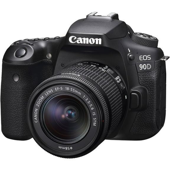 Canon EOS 90D DSLR Camera with 18-55mm Lens 3616C009 (International Version) (International Version)