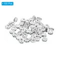 thumbnail image 3 of Unique Bargains 4mm Spacer Beads, 100pcs Bead Spacers Rhinestone Round Bulk Beads for Jewelry Making, Silver, 3 of 5