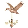 27" Luxury Polished Copper Flying Duck Weathervane