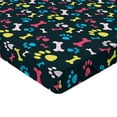 thumbnail image 2 of Ambesonne Dog Lover Fitted Sheet 2 Pcs Set, Cool Canine Bones, Queen, Multicolor, 2 of 3