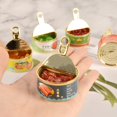 thumbnail image 3 of Llavero simulado de enlatado, accesorio creativo de Caviar, ternera, modelo de casa de muñecas, juego de comida en miniatura, bolsa de coche, adornos colgantes, regalo, 3 of 4