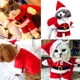 thumbnail image 5 of Disfraz de Papá Noel para perros y gatos, ropa navideña para mascotas, linda ropa de Papá Noel para perros, ropa navideña para mascotas con gorro de Papá Noel, 5 of 5