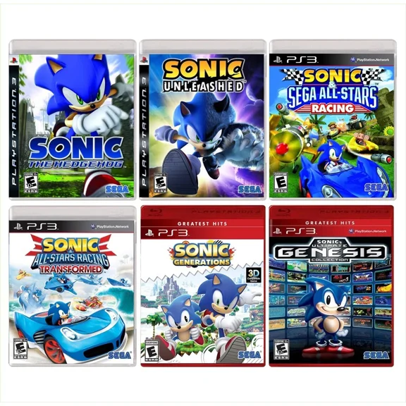 Sonic the Hedgehog Pack (6 Games) - PlayStation 3, Brand New