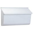 thumbnail image 4 of Gibraltar Mailboxes Woodlands Medium, Horizontal, Steel, Wall Mount Mailbox, White, L4009WW0, 4 of 5