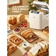 thumbnail image 2 of 2lb Bread Machine, 12 Presets Bread Maker Gluten-Free Setting, 13 Hour Delay Timer, White, 2 of 8