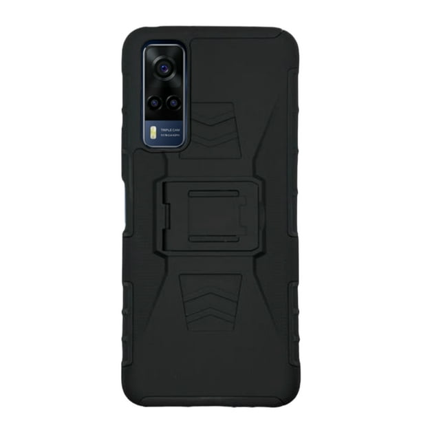 Funda Uso Rudo Clip 360 Para Vivo Y53s/ Y33 Más 2 Micas De Cristal