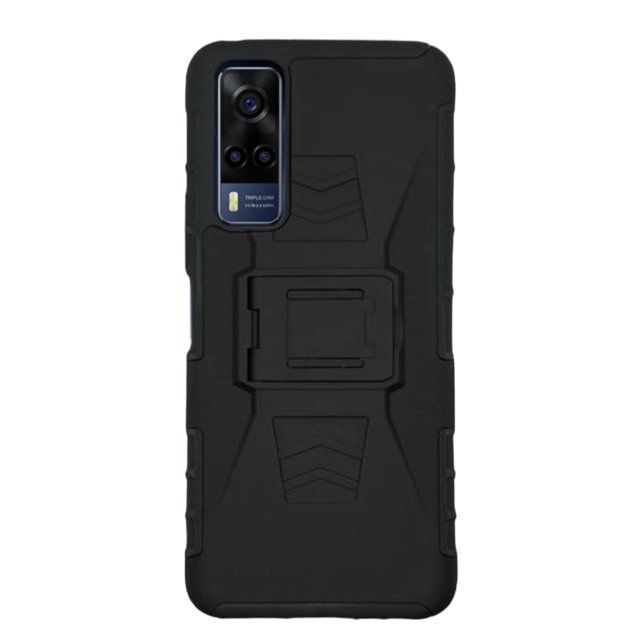 Funda Uso Rudo Clip 360 Para Vivo Y53s/ Y33 Más 2 Micas De Cristal