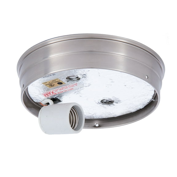 B&P Lamp® 6 Inch Fitter Wired Flush Mount Ceiling Fixture (Grey)