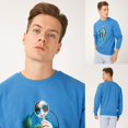 thumbnail image 3 of Biggdesign Sweatshirt Nature King of the Forest Men's Blue, EU XL Size in Blue, 3 of 6