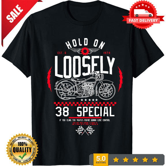 38 Special Band Adult T-Shirt Hold on Loosely Rock Music Black Heather SM - 5XL, LIMITED EDITION-TH65117
