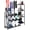 Black, variant on Ski Storage Rack, 48L×11.8W×46H Heavy Duty Steel Ski Holder for Garage Basement Home, Multipurpose Floor Stand Ski Equipment Organizer for Ski Poles, Goggles, Helmet & More