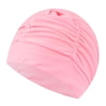 thumbnail image 4 of BAOSITY Swimming Cap Surfing Hat Elastic Ear Protection Long Hair Swimming Hat Bathing Cap for Sailing Intensive Training Competition Light Pink, 4 of 8
