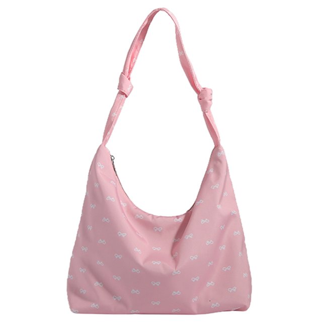 6632 Bolso Mano Con Lazo Bandolera Informal Bolso Hombro Gran Capacidad (rosa) Rosa