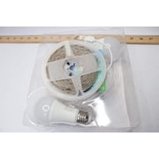 Tzumi Aura LED ColorKit Trio 75-Watt Equivalent A21 Dimmable Multi-Color and LED Light Strip 6500K (2-Pack)