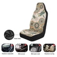 thumbnail image 6 of Garronmavis Mandala Dragonfly Car Front Seat Covers Set Thin Car Seat Cover Set of 2 Thin Interior Accessories Easy to Install Universal Fit, 6 of 7