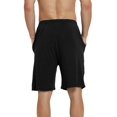 thumbnail image 4 of MoFiz US Men’s Plus Size Lightweight Elastic Drawstring Pajama Shorts with Pockets, 4 of 4