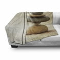 thumbnail image 3 of Rock Soft Flannel Fleece Throw Blanket, Irregularly Shaped Stacked Stones Staying Still in Balance Calming Vibes Meditate, Cozy Plush for Indoor and Outdoor Use, 50" x 60", Multicolor, by Ambesonne, 3 of 6