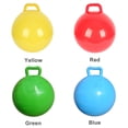 thumbnail image 2 of Pure Color Inflatable Bouncing Ball Jumping Hop Ball with Handle for Adults Exercise, 2 of 7