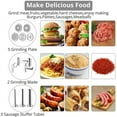 thumbnail image 4 of G · PEH Food Meat Grinder Attachment Mincer Stuffer Sausage Pasta Filler Maker Machine, 4 of 13