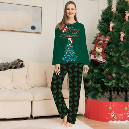 

Yedhsi Cargo Pants Women，Christmas Fashion Long Sleeves Women Printed Top+Pants Family Matching Pajamas Set Yoga Pants