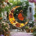 thumbnail image 3 of sruoe Sun Catchers Indoor Window, Stained Glass Panels, Acrylic Suncatcher, Butterfly Suncatchers Outdoor Decoration, Christmas Home Garden Courtyard Window Hanging Ornament, 3 of 5