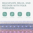 thumbnail image 4 of HealthyLine Rainbow Chakra Heated Pillow – 20” x 12” Far Infrared Neck Heating Pad with PEMF Therapy, 4 of 8