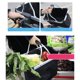 thumbnail image 4 of Cesta para bicicleta Manillar Portaequipajes para bicicleta Bolsa para andar en bicicleta Bolsa para portaequipajes delantera para bicicleta de ciclo Bolsa-Cesta móvil negra, 36 CM * 26 CM * 24 CM, flor morada ER, 4 of 5