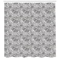 thumbnail image 3 of Steampunk Shower Curtain, Abstract Design of the Grey Toned Gears Working in Harmony Conceptual Image, Fabric Bathroom Set with Hooks, 69W X 84L Inches Extra Long, Grey and White, by Ambesonne, 3 of 3