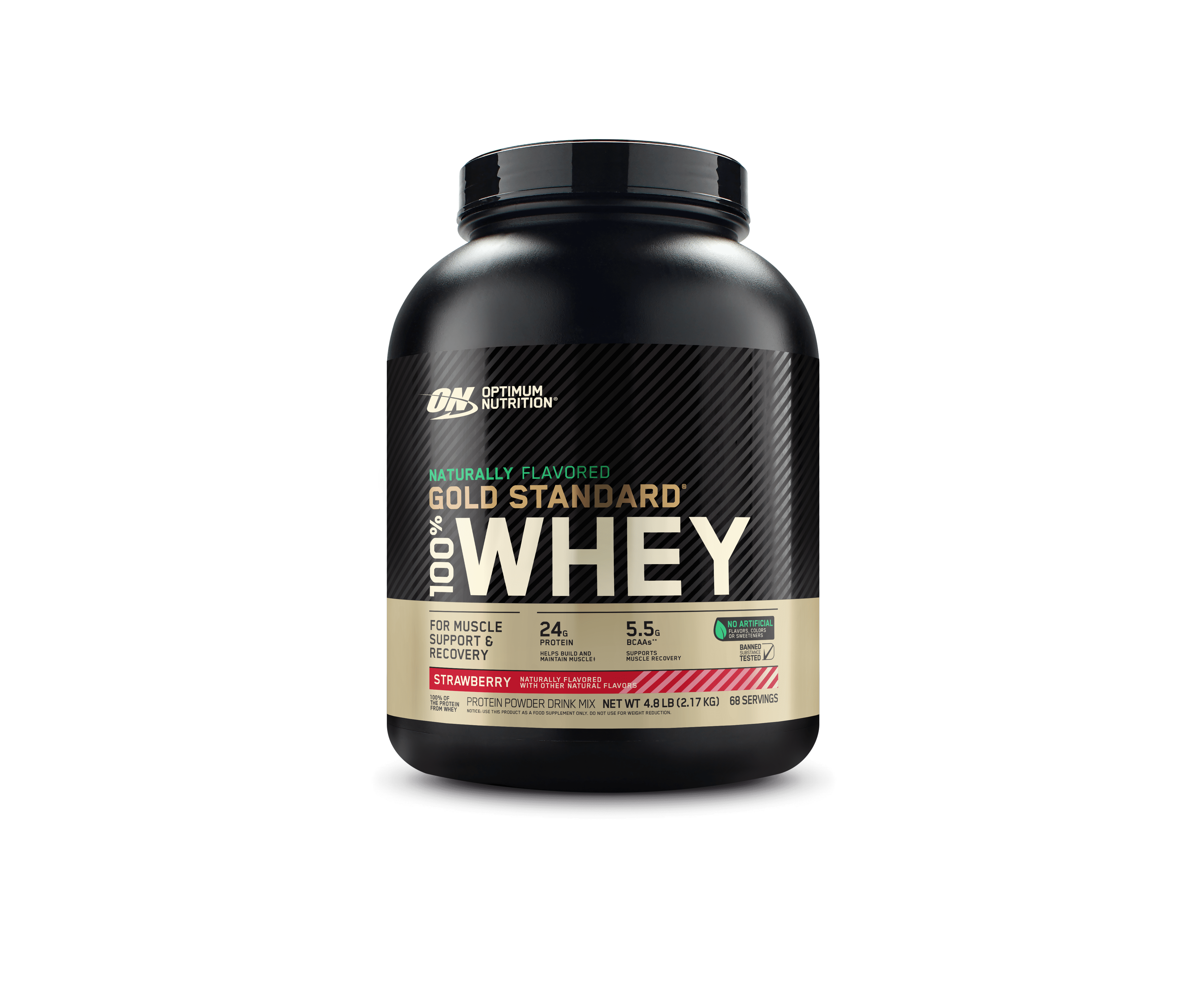 Optimum Nutrition, Gold Standard 100 Whey Protein Powder, Naturally