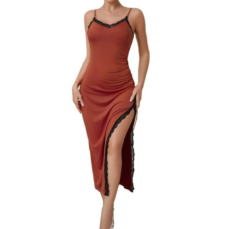Women s Nightgown Babydoll Dress For Women Sexy Red Dress For Women Lace Nightgown Women s Exotic Lingerie Sets