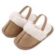 thumbnail image 4 of OJSFQUFP Comfortable Plush Baby Slippers with Soft Soles Infant Baby Boys Girls Slippers Cozy Fleece Booties, 4 of 8