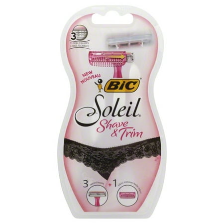 Bic Bic Soleil Shave & Trim Razors/Bikini Trimmer, 1 (Best Razor For Body Hair)