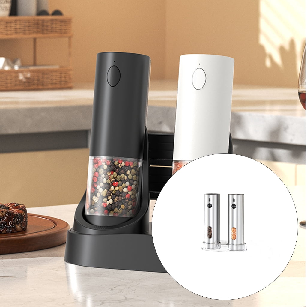 lanema Cordless Electric Pepper Mill Rechargeable Battery Adjustable Coarseness Salt Grinder For Home Cooking and Outdoor Use