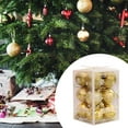 thumbnail image 6 of 12pcs Christmas Ball Ornaments Shatterproof Plastic Hanging Ball Decorative Baubles Set with Stuffed Delicate Decorations Silver, 6 of 8