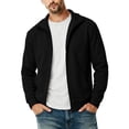 thumbnail image 2 of TRUNZI Men's Zip Up Jackets Long Sleeves Stand Collar Casual Daily Outdoor Lightweight Jackets with Pockets,Black,Size XL, 2 of 9
