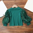 thumbnail image 4 of LNMQLPDBS Teen Girl Tops Girls White Blouse Size 10-12 Girls Tops Size 14-16 Long Sleeve Shirts for Toddler Girls Cute Shirts Y2k Button Down Shirt, Green 5-6 Years, 4 of 9