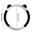 thumbnail image 2 of erfcxs Steering Wheel Cover Steering Wheel Cover Winter Warm Steering Wheel Protective Cover With Cat Ears Are 39 Cm /15.3 Inches In Size, 2 of 3