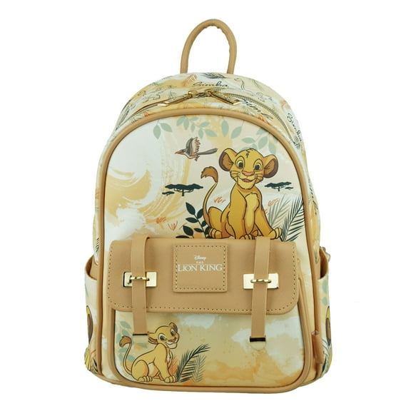 Disney The Lion King Simba and Nala Wondapop 11" Vegan Leather Mini Backpack