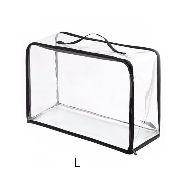 Storage Bag Transparent Dust-Proof Boxes Display Waterproof Protective Boxes Display Waterproof Casing Bags Organizer Clothing Moisture-proof Cover L