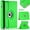 Green, variant on Green for iPad Mini 1st /iPad Mini 2nd /iPad Mini 3rd 360 Degree Rotating Stand Protective Hard-Cover Folding Case with Auto Wake/Sleep Feature