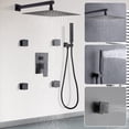 thumbnail image 4 of Enga Shower Body Spray System, 12 Inch Rain Shower Head System Wall Mounted, All Metal Shower Jets System, Oil Rubbed Bronze, 4 of 4