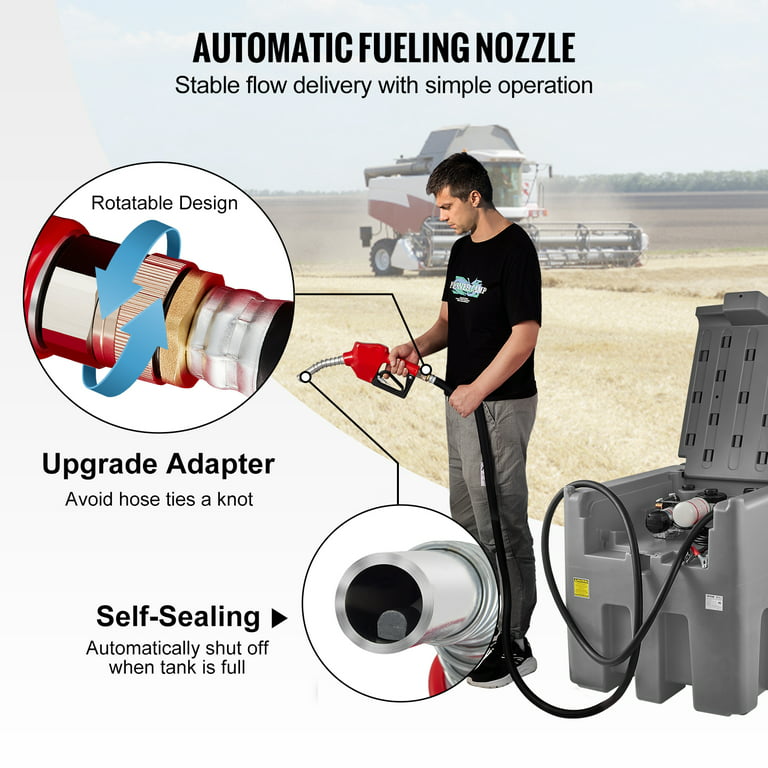 Mobile Refueling 200L Portable Fuel Tank with DC Transfer Pump