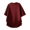 thumbnail image 6 of Timoontee Men's Solid Color Short Sleeve Round Neck Casual Fashion T-Shirt Red XL, 6 of 7